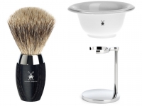 Rasierpinsel Set Angebot Mhle KOSMO feines Dachshaar Mooreiche