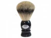 Baier Rasierpinsel Silberspitz - Dachshaar Horngriff dunkel