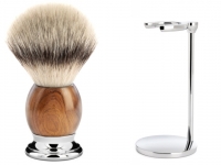 Rasierpinsel Set Angebot Mhle SOPHIST Silvertip Fibre Eisenholz