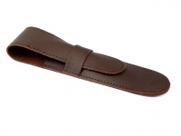 Stecketui fr Rasiermesser Leder braun
